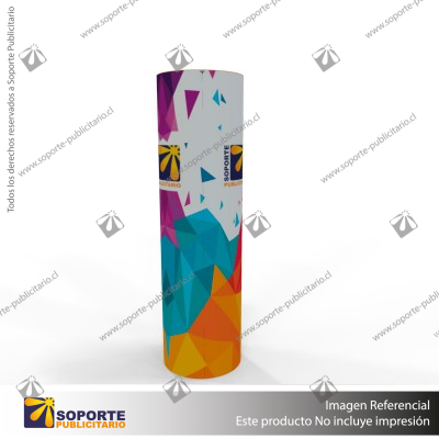 TOTEM PUBLICITARIO CILINDRICO 180*230 CMS