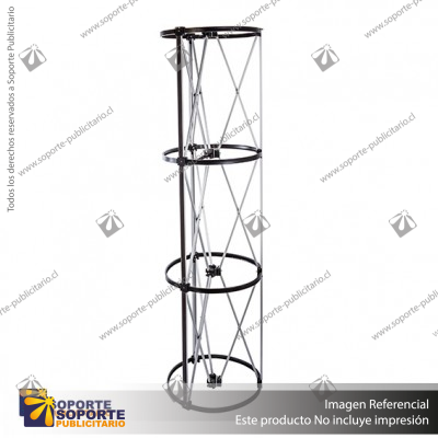 TOTEM PUBLICITARIO CILINDRICO 180*230 CMS