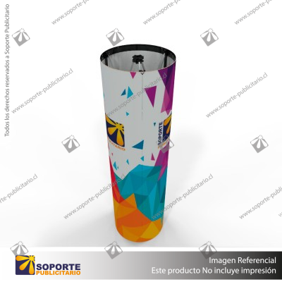 TOTEM PUBLICITARIO CILINDRICO 180*230 CMS