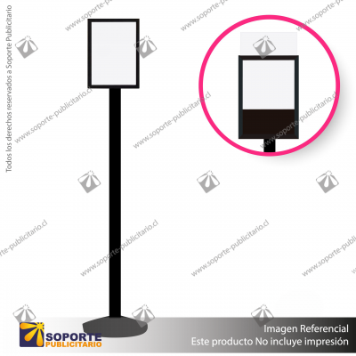 TOTEM INFORMATIVO NEGRO