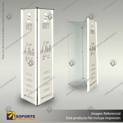 TOTEM PUBLICITARIO TRIPLE GRAFICA 90*215 CMS (C5)