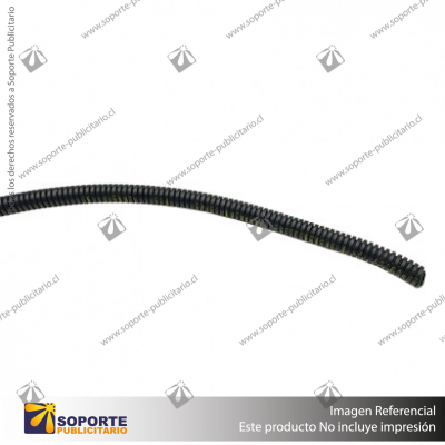 TUBO CORRUGADO NEGRO 10MM ROLLO 50 MTS