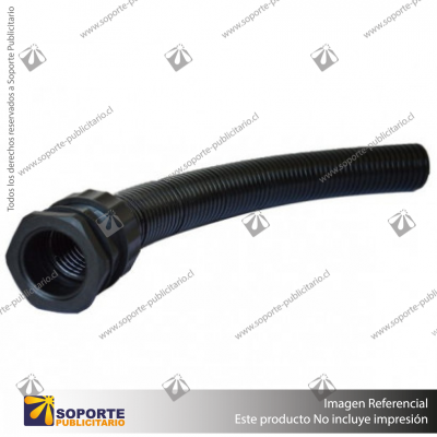 TUBO CORRUGADO NEGRO 13MM ROLLO 100 MTS