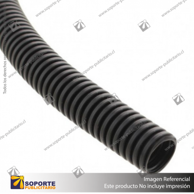 TUBO CORRUGADO NEGRO 21MM ROLLO 100 MTS