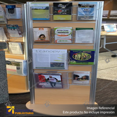 TWO-SIDED ROTATING DISPLAY STAND (495W)