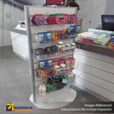 TWO-SIDED ROTATING DISPLAY STAND (600W)