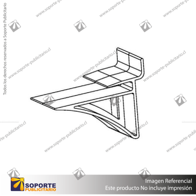 UTILITY SHELF BRACKET (FOR 6MM SHELVES)