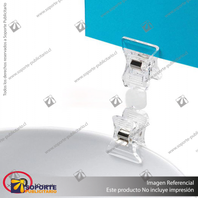 VERSAGRIP DOUBLE-CLIP SIGN HOLDER, HOLDS MATERIALS UP TO 3/8" THICK(WYSH-5)