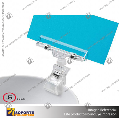 VERSAGRIP WIDE CLIP SIGN HOLDER, HOLDS MATERIALS UP TO 1/4" THICK(WYSH-10)