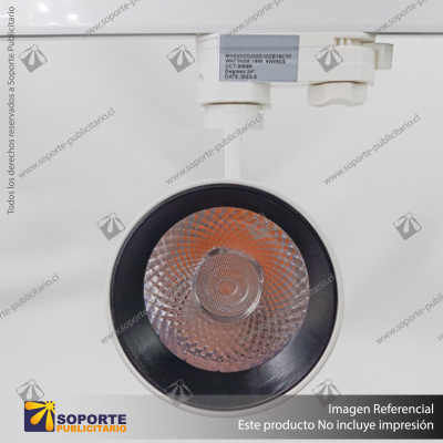 VERSALLES - FOCO LED TRACK LIGHT TRIFASICO COB 18W 3000K BLANCO 24