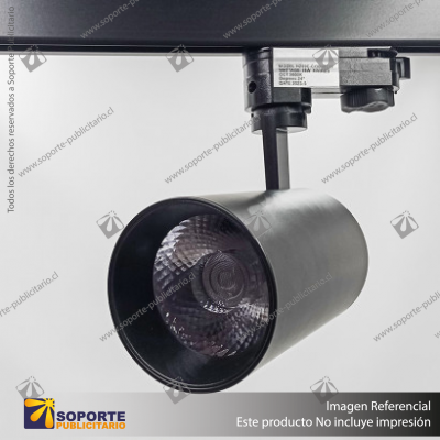 VERSALLES - FOCO LED TRACK LIGHT TRIFASICO COB 18W 3000K NEGRO 24