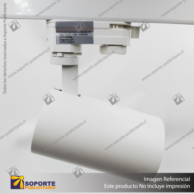 VERSALLES - FOCO LED TRACK LIGHT TRIFASICO COB 18W 4000K BLANCO 24