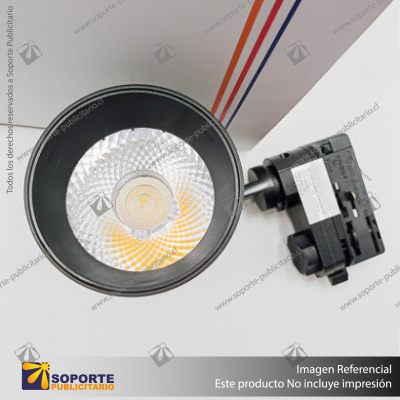 VERSALLES - FOCO LED TRACK LIGHT TRIFASICO COB 18W 4000K NEGRO 24