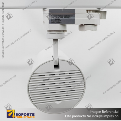 VERSALLES - FOCO LED TRACK LIGHT TRIFASICO COB 30W 3000K BLANCO 24