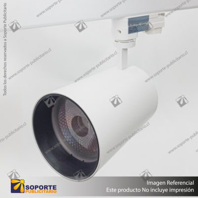 VERSALLES - FOCO LED TRACK LIGHT TRIFASICO COB 30W 3000K BLANCO 36