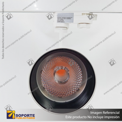 VERSALLES - FOCO LED TRACK LIGHT TRIFASICO COB 30W 3000K BLANCO 36