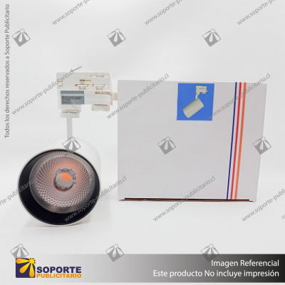 VERSALLES - FOCO LED TRACK LIGHT TRIFASICO COB 30W 3000K BLANCO 36