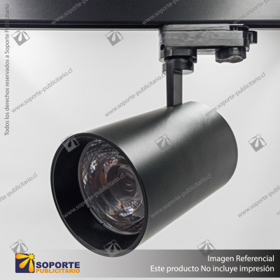 VERSALLES - FOCO LED TRACK LIGHT TRIFASICO COB 30W 3000K NEGRO 12