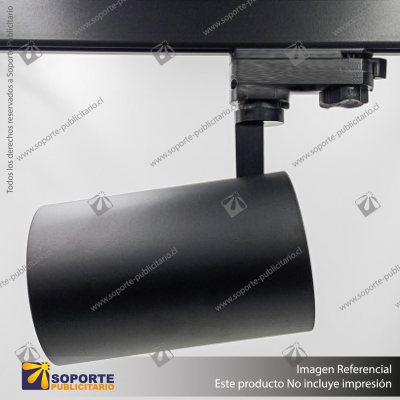 VERSALLES - FOCO LED TRACK LIGHT TRIFASICO COB 30W 3000K NEGRO 24