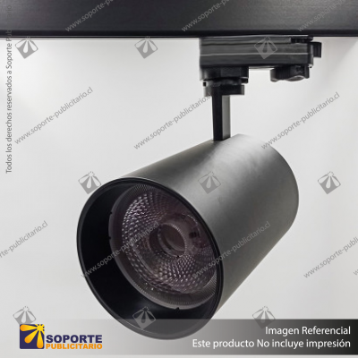 VERSALLES - FOCO LED TRACK LIGHT TRIFASICO COB 30W 3000K NEGRO 24