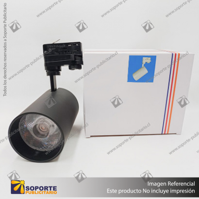 VERSALLES - FOCO LED TRACK LIGHT TRIFASICO COB 30W 3000K NEGRO 24