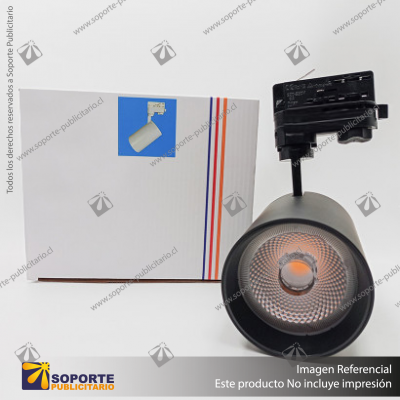 VERSALLES - FOCO LED TRACK LIGHT TRIFASICO COB 30W 3000K NEGRO 36