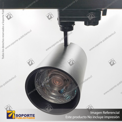 VERSALLES - FOCO LED TRACK LIGHT TRIFASICO COB 30W 4000K NEGRO 12