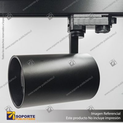 VERSALLES - FOCO LED TRACK LIGHT TRIFASICO COB 30W 4000K NEGRO 12