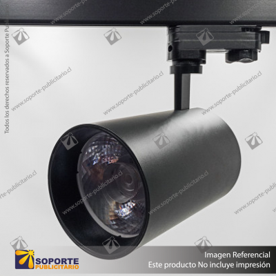 VERSALLES - FOCO LED TRACK LIGHT TRIFASICO COB 30W 4000K NEGRO 24