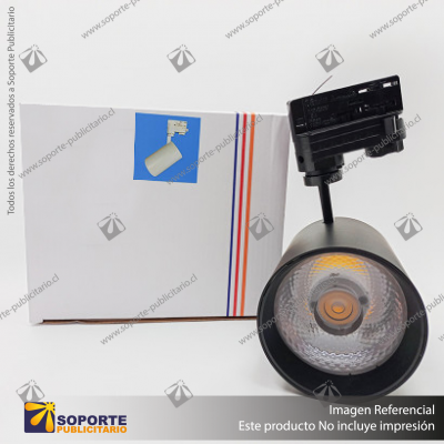 VERSALLES - FOCO LED TRACK LIGHT TRIFASICO COB 30W 4000K NEGRO 24