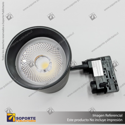 VERSALLES - FOCO LED TRACK LIGHT TRIFASICO COB 30W 4000K NEGRO 36