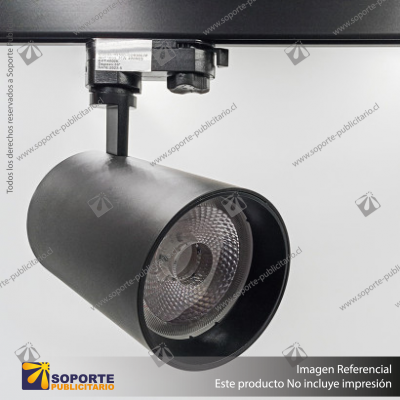 VERSALLES - FOCO LED TRACK LIGHT TRIFASICO COB 30W 4000K NEGRO 36