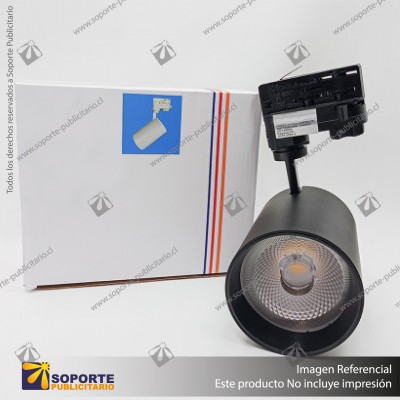 VERSALLES - FOCO LED TRACK LIGHT TRIFASICO COB 30W 4000K NEGRO 36