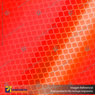 VINILO REFLECTANTE SHAPEPLUS GRADO INGENIERIA PRISMATICO ROJO 0,61 X 45,7