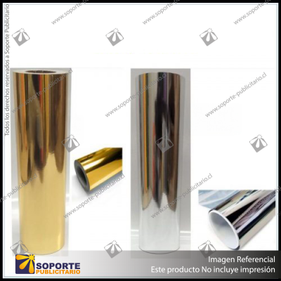 VINILO TIPO ESPEJADO PLATA / ORO