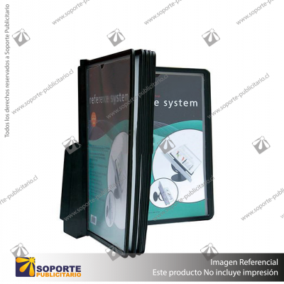 WALL MOUNT REFERENCE SYSTEM, A4 X 10 POCKETS (10 PAGES).