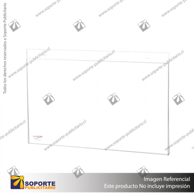 WALL MOUNT SIGN HOLDER (LANDSCAPE) A5 CLEAR