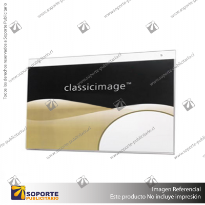 WALL MOUNT SIGN HOLDER (LANDSCAPE) A5 CLEAR