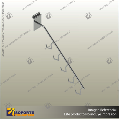 WATERFALL DISPLAY BRACKET: 5 HOOKS