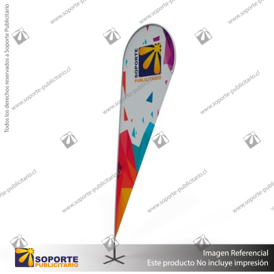 MASTIL CURVO VELA PRO 320*80 CMS (340 CMS) PARA BANDERA PUBLICITARIA (C30)