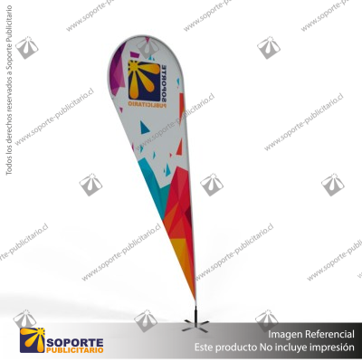 MASTIL CURVO VELA PRO 320*80 CMS (340 CMS) PARA BANDERA PUBLICITARIA (C30)