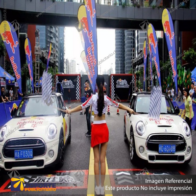 MASTIL CURVO VELA PRO 420*90 CMS (440 CMS) PARA BANDERA PUBLICITARIA (C40)