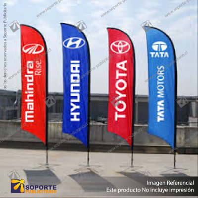 MASTIL CURVO VELA PRO 420*90 CMS (440 CMS) PARA BANDERA PUBLICITARIA (C40)