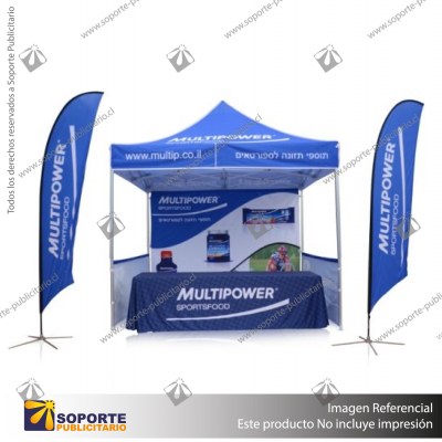 MASTIL CURVO VELA PRO 320*80 CMS (340 CMS) PARA BANDERA PUBLICITARIA (C30)