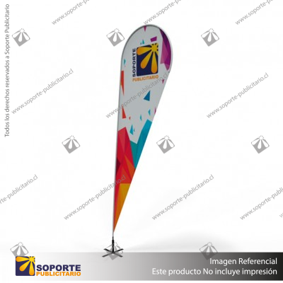 MASTIL CURVO VELA PRO 320*80 CMS (340 CMS) PARA BANDERA PUBLICITARIA (C30)