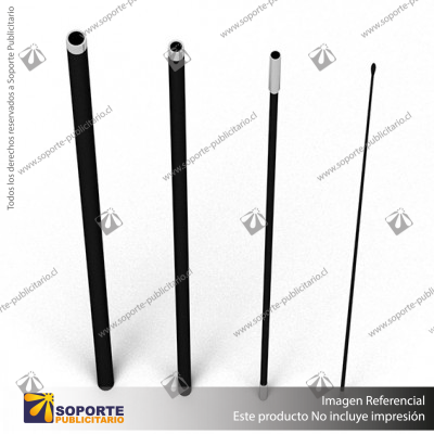 MASTIL CURVO VELA PRO 420*90 CMS (440 CMS) PARA BANDERA PUBLICITARIA (C40)