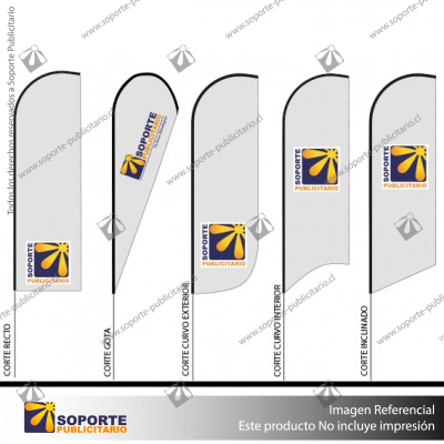 MASTIL CURVO VELA PRO 420*90 CMS (440 CMS) PARA BANDERA PUBLICITARIA (C40)