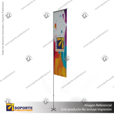 MASTIL RECTO ALUMINIO 420*90 CMS PARA BANDERA PUBLICITARIA
