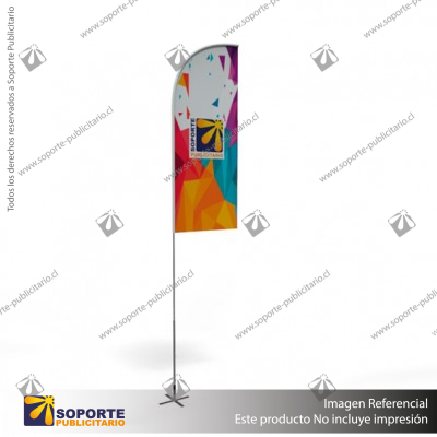 MASTIL CURVO VELA ALUMINIO 420*90 CMS PARA BANDERA PUBLICITARIA