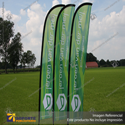 MASTIL CURVO VELA ALUMINIO 520*100 CMS PARA BANDERA PUBLICITARIA